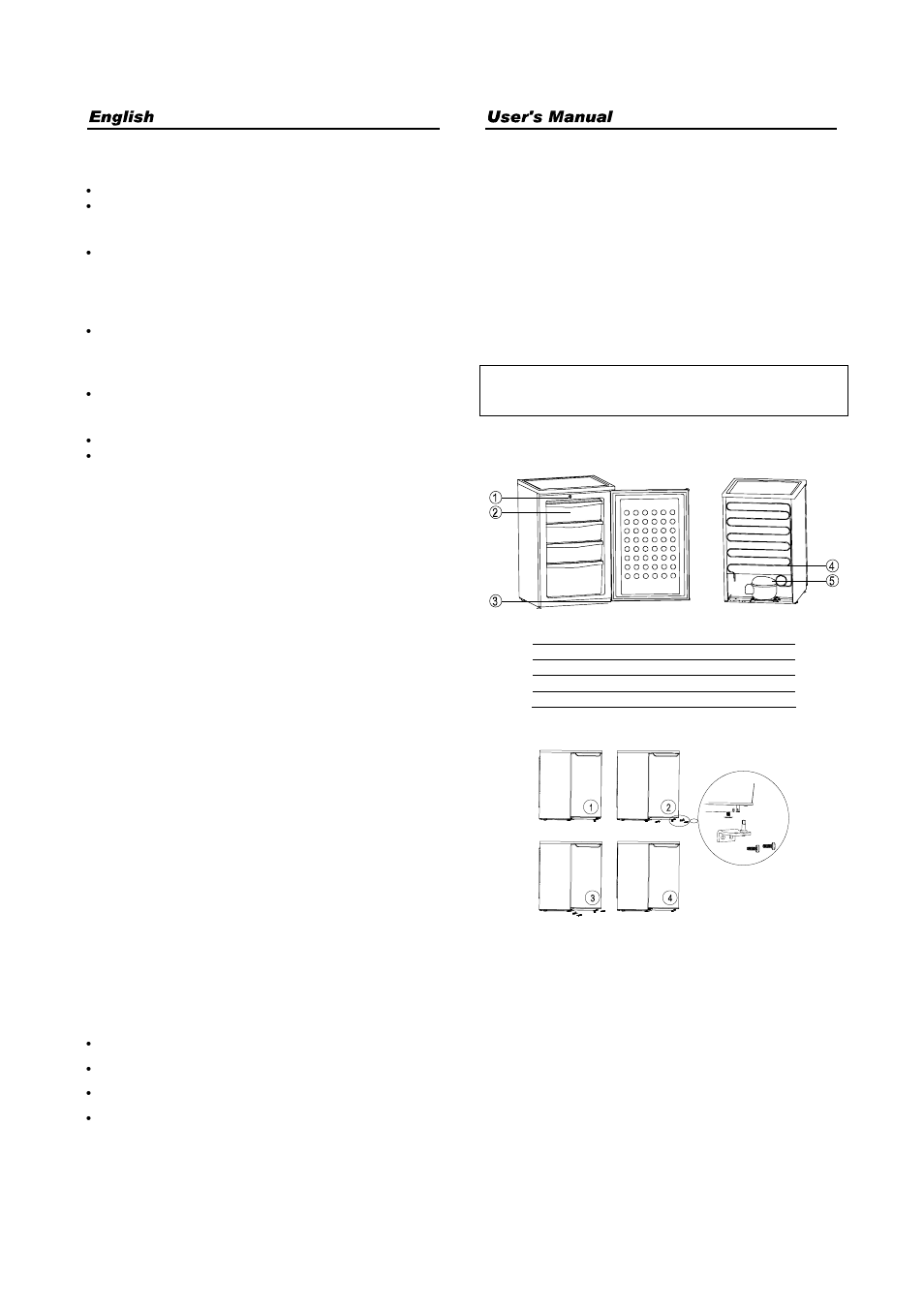 During a power interruption, Making a service call, Installation in kitchen | Warranty, Illustration of parts, Reversible door | haier HFN-136 User Manual | Page 17 / 60