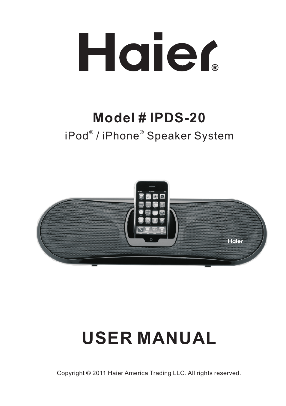 haier IPOD IPDS-20 User Manual | 14 pages