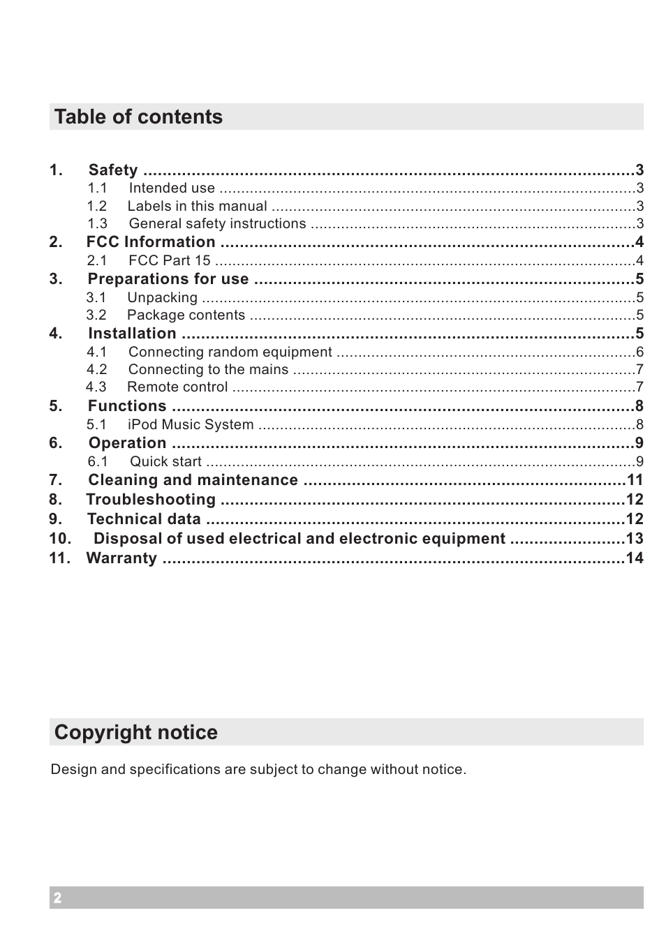 haier IPOD IPDS-20 User Manual | Page 2 / 14