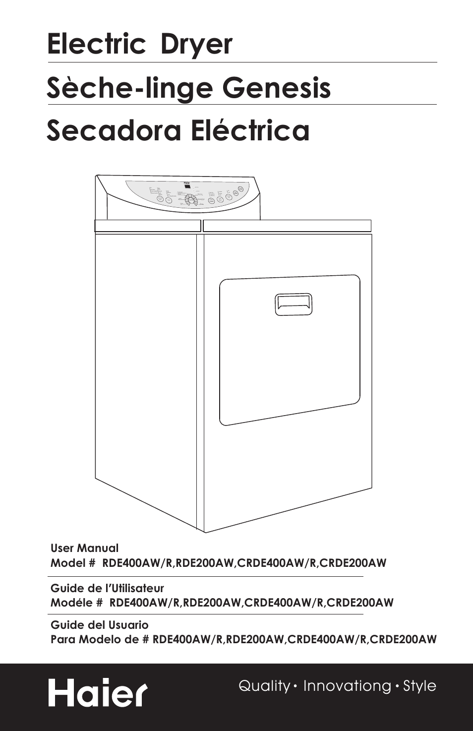 haier CRDE200AW User Manual | 25 pages