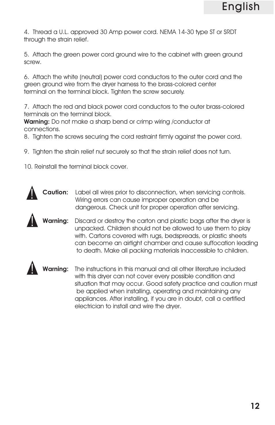Т³гж 13, English | haier CRDE200AW User Manual | Page 13 / 25