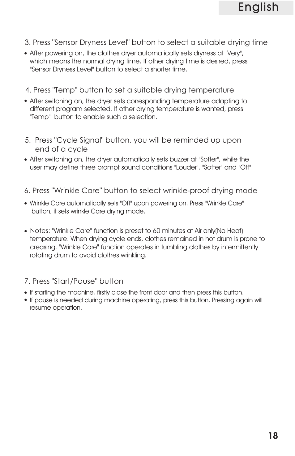 Т³гж 19, English | haier CRDE200AW User Manual | Page 19 / 25