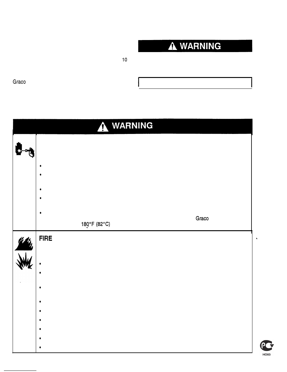 Table of contents symbols, Caution | haier HEATED AIR SPRAY PACKAGE 237410 User Manual | Page 3 / 17