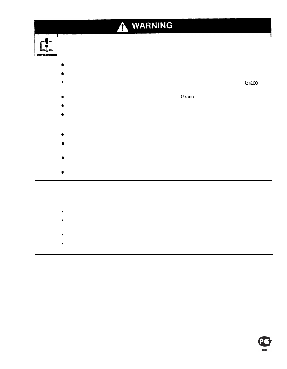 Equipment misuse hazard, Toxic fluid hazard | haier HEATED AIR SPRAY PACKAGE 237410 User Manual | Page 4 / 17