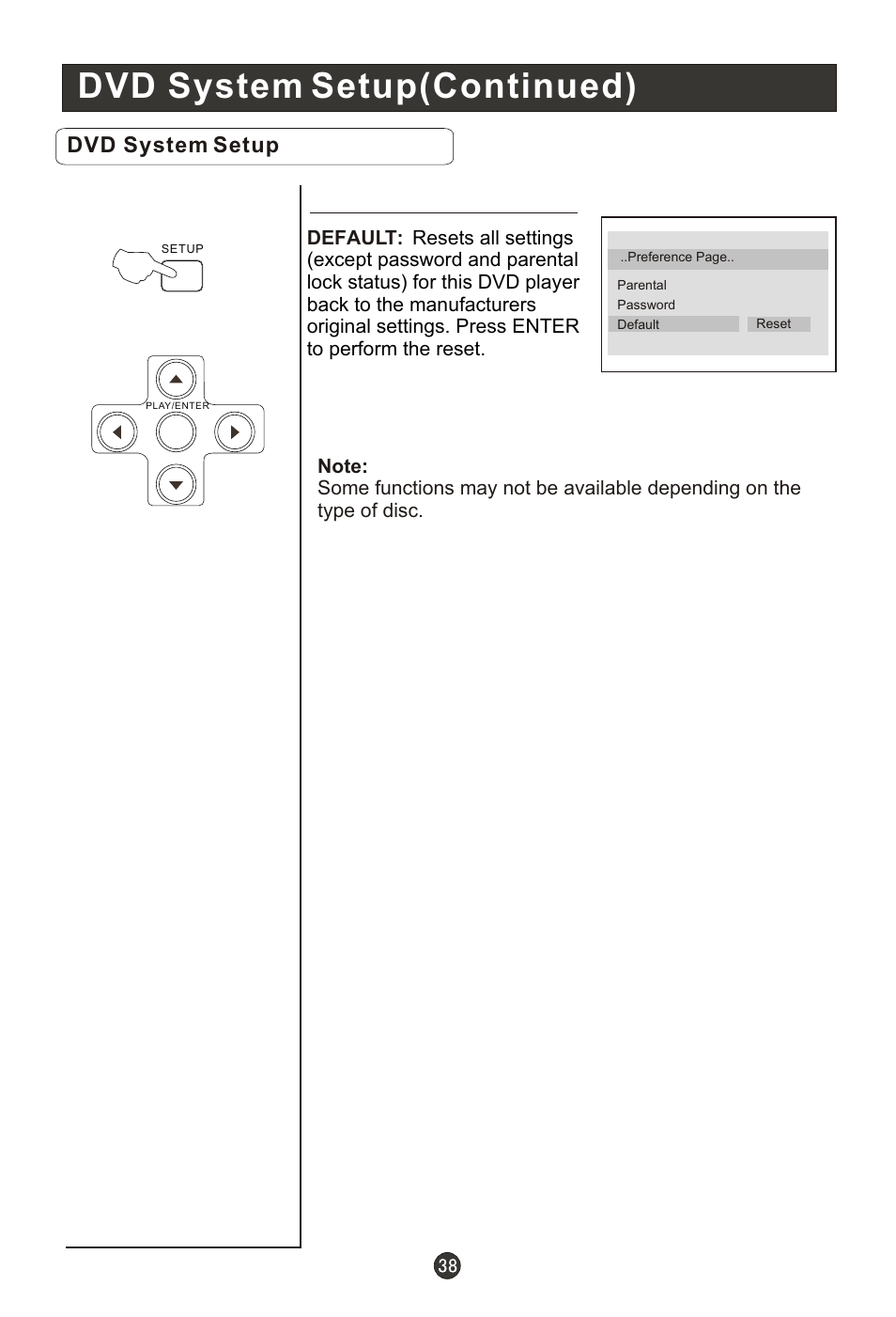Т³гж 43, Dvd system setup(continued), Dvd system setup | haier HL19K1 User Manual | Page 43 / 49