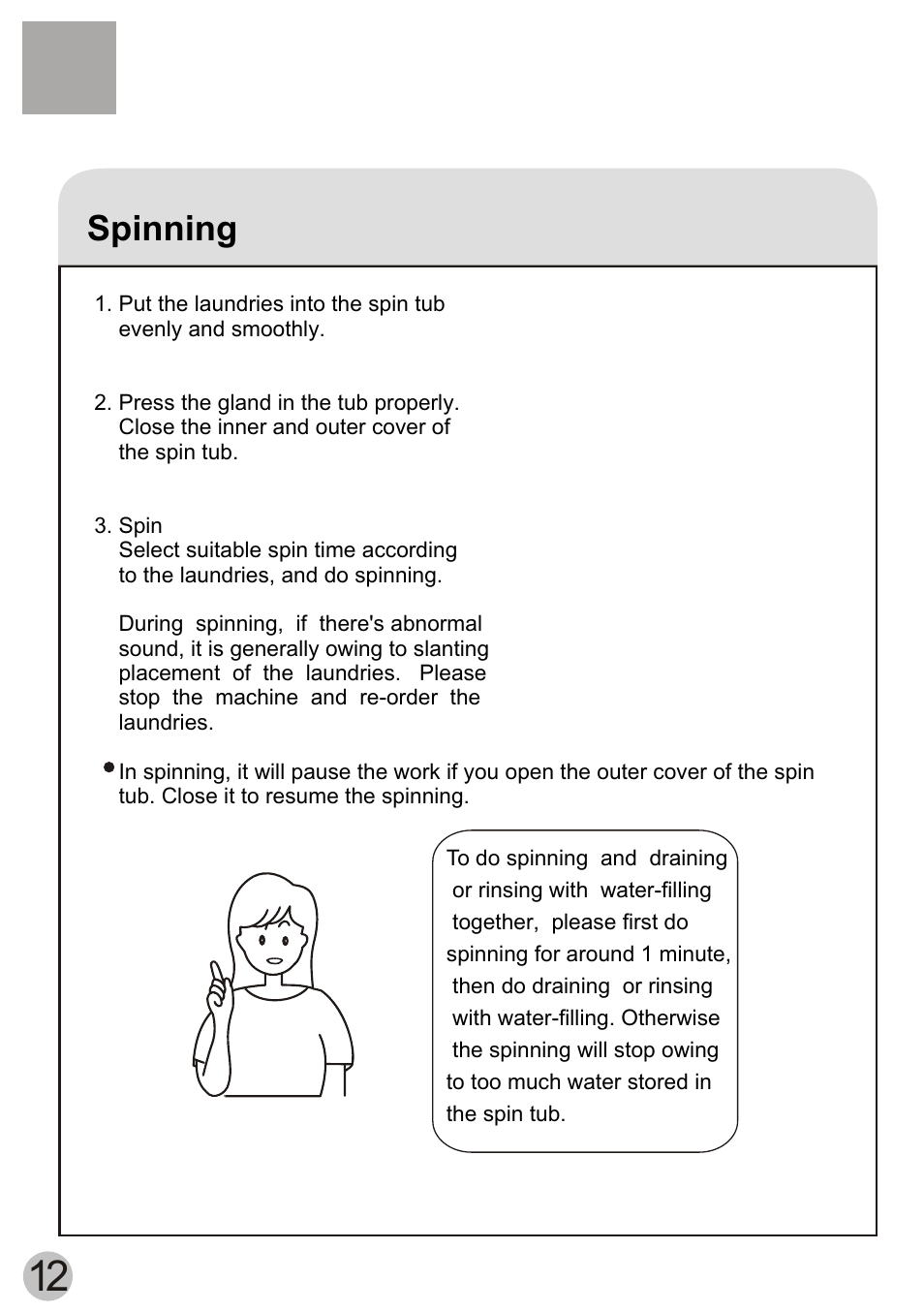 Spinning | haier XPB70-111S User Manual | Page 14 / 19