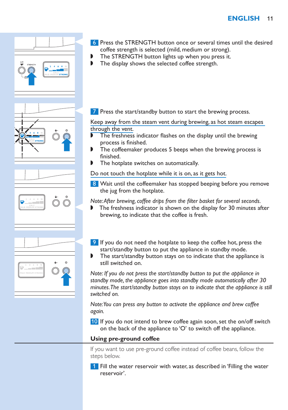 Philips HD7751 User Manual | Page 11 / 202