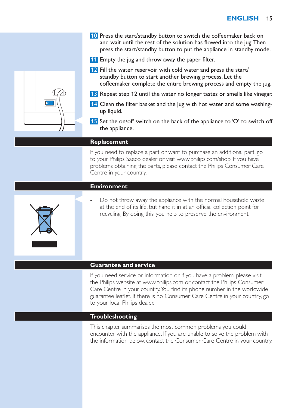 Philips HD7751 User Manual | Page 15 / 202