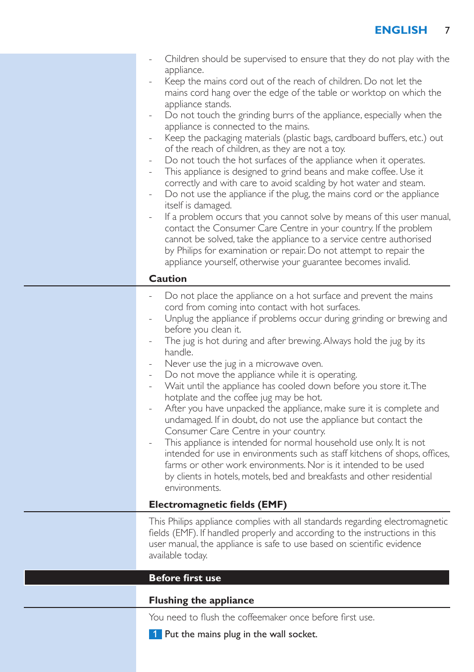 Philips HD7751 User Manual | Page 7 / 202