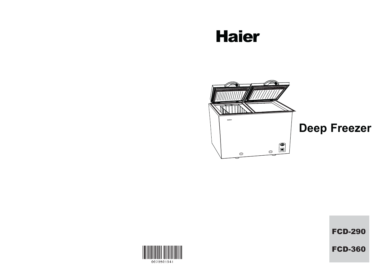 haier FCD-360 User Manual | 8 pages