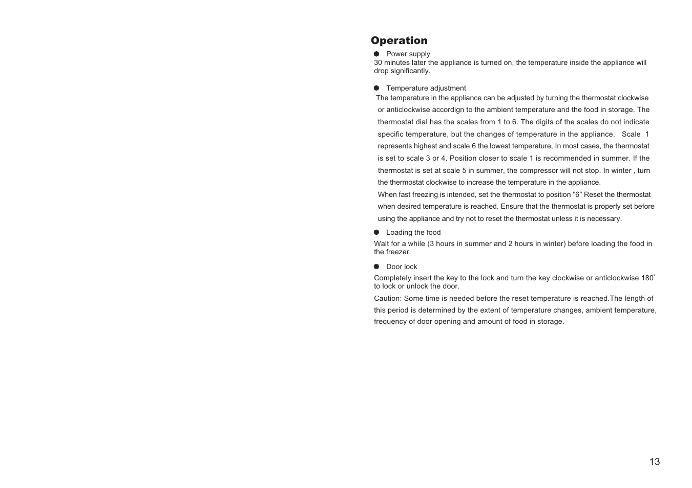 Operation | haier FCD-360 User Manual | Page 2 / 8