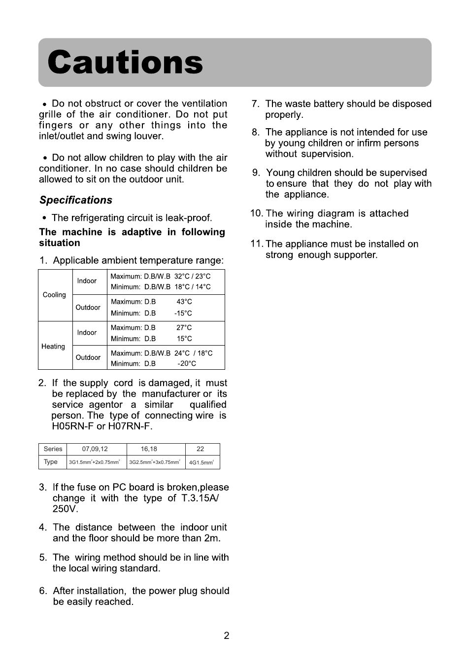 haier AS072AZNBA User Manual | Page 4 / 19