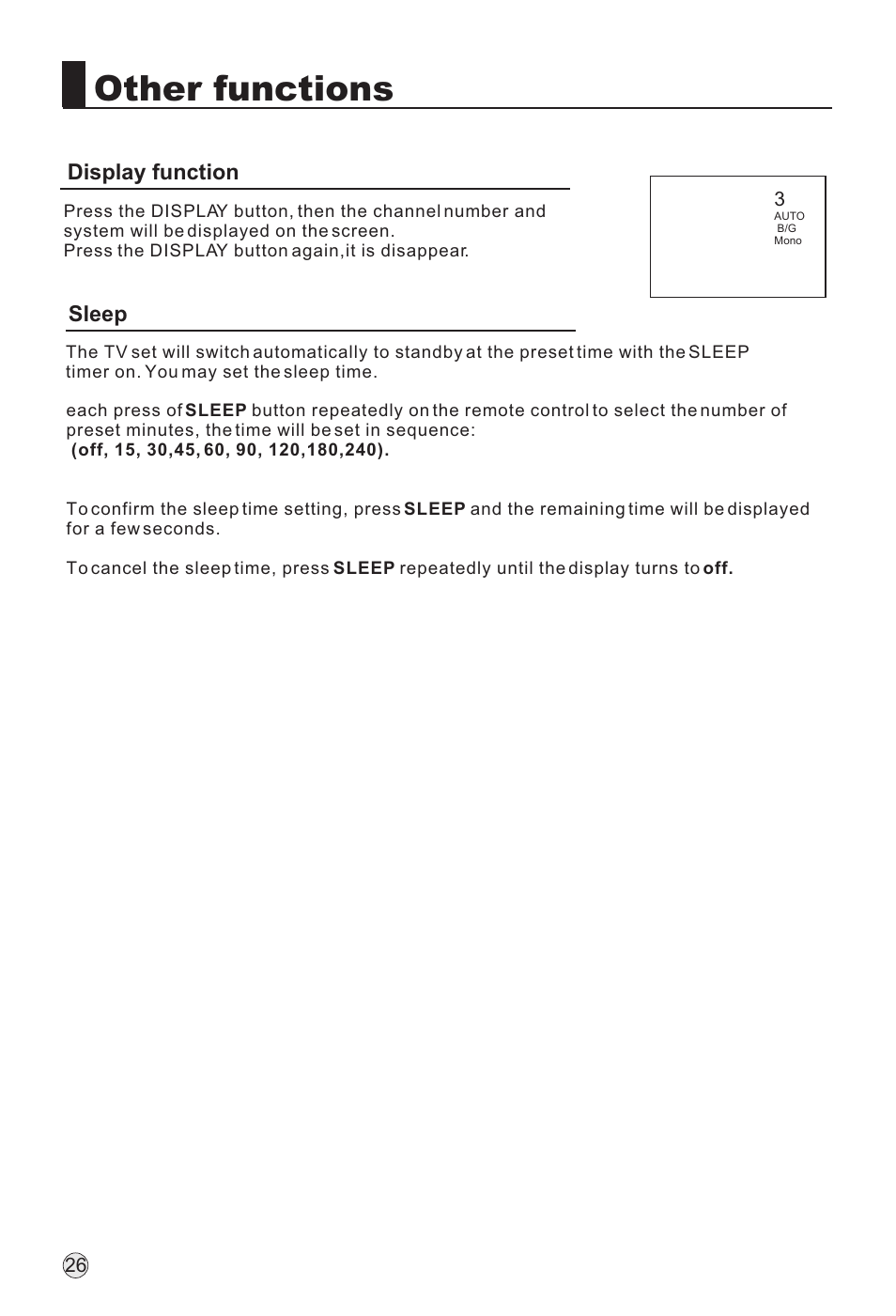 Other functions | haier L32H8 User Manual | Page 28 / 35