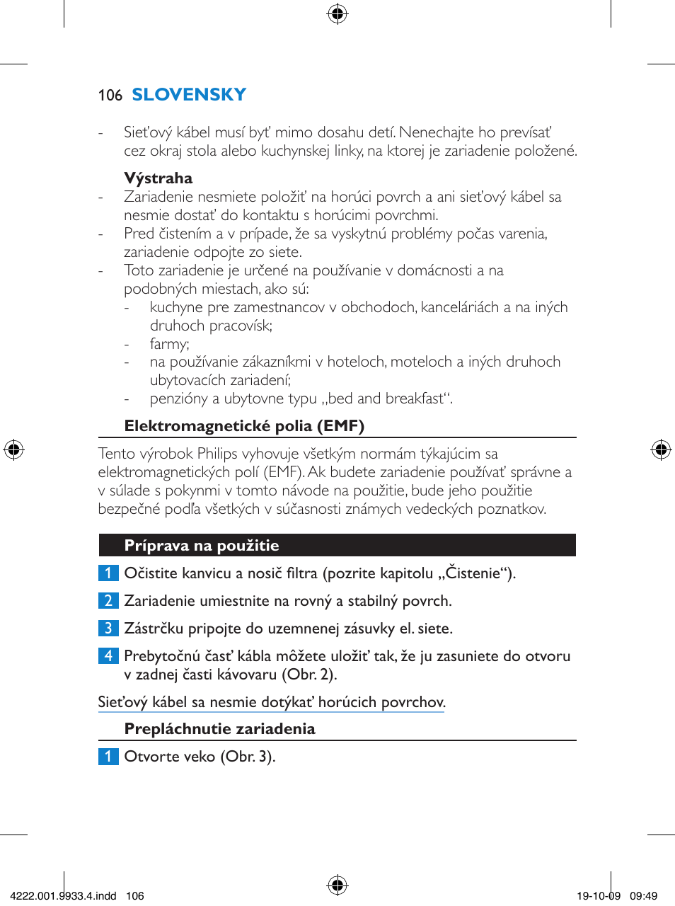 Philips HD7446 User Manual | Page 106 / 140