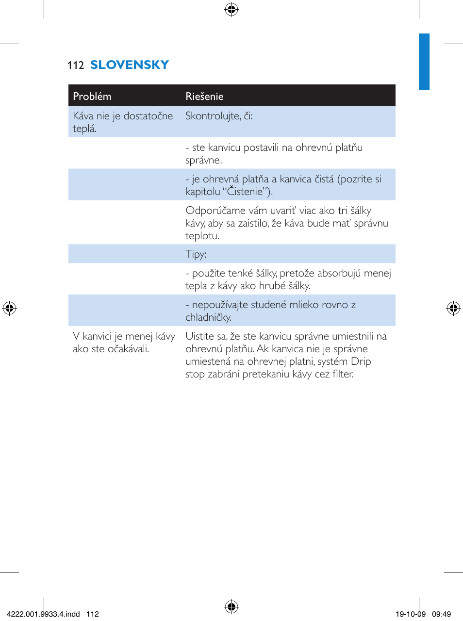 Philips HD7446 User Manual | Page 112 / 140