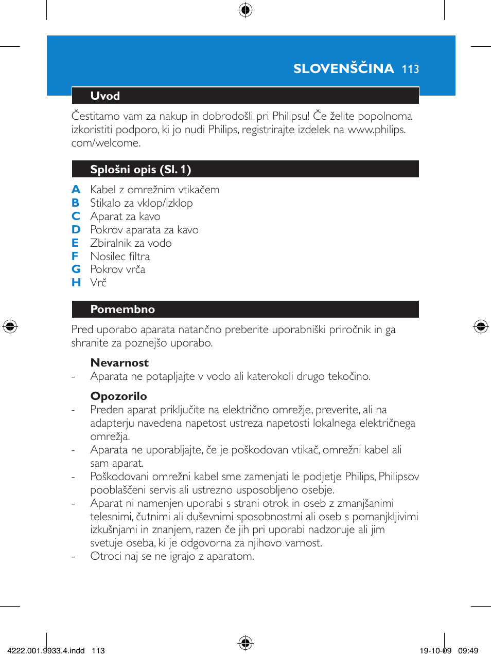 Philips HD7446 User Manual | Page 113 / 140