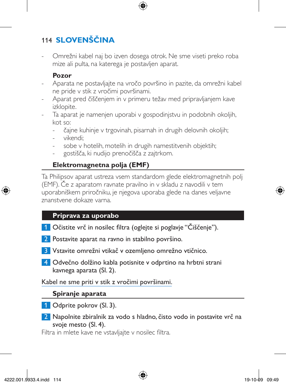 Philips HD7446 User Manual | Page 114 / 140