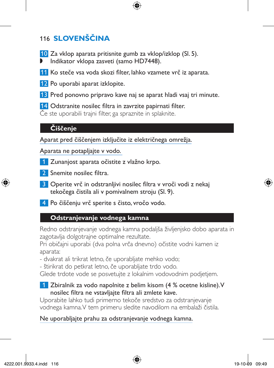 Philips HD7446 User Manual | Page 116 / 140