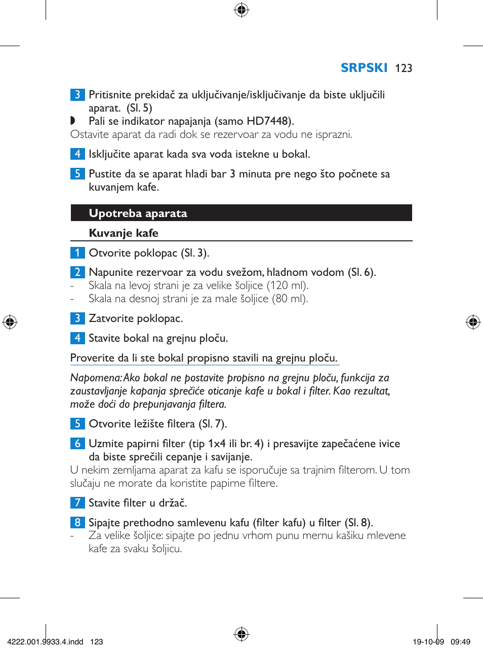 Philips HD7446 User Manual | Page 123 / 140