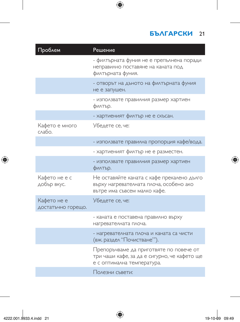 Philips HD7446 User Manual | Page 21 / 140