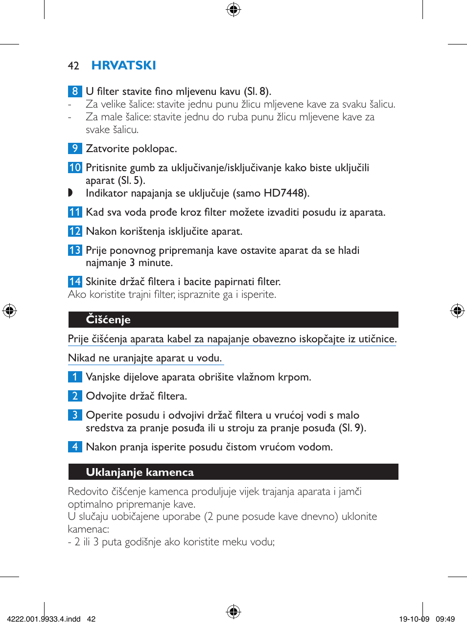 Philips HD7446 User Manual | Page 42 / 140