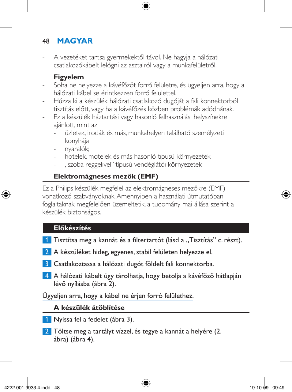 Philips HD7446 User Manual | Page 48 / 140