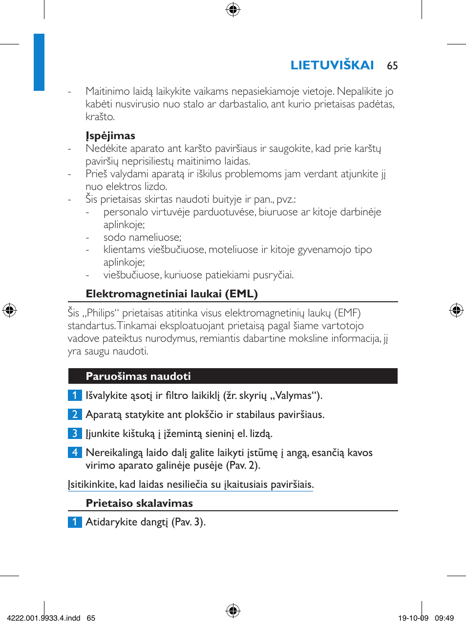 Philips HD7446 User Manual | Page 65 / 140