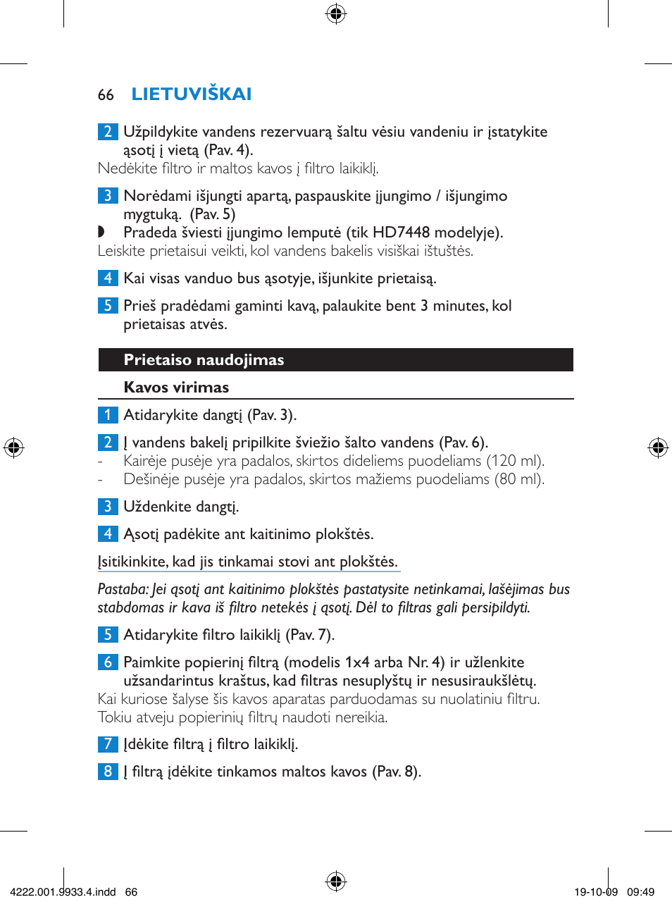 Philips HD7446 User Manual | Page 66 / 140