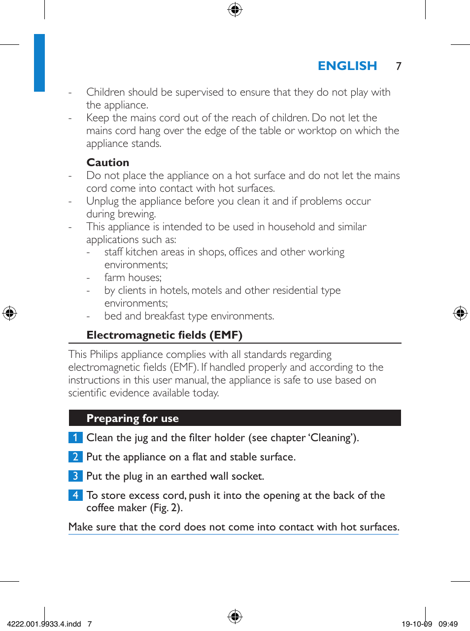 Philips HD7446 User Manual | Page 7 / 140