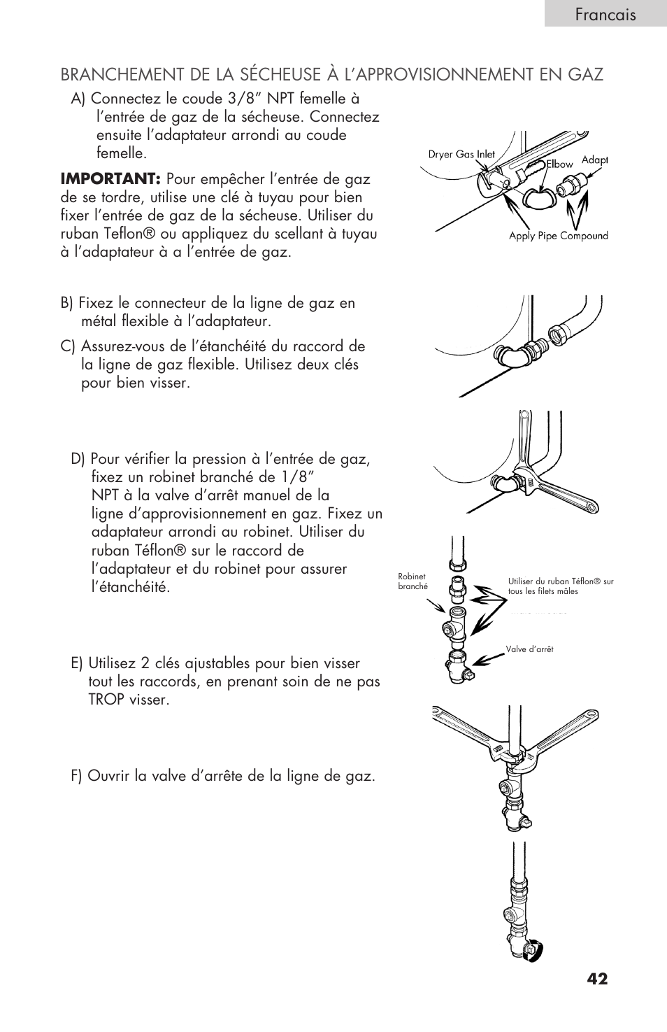 haier Gas & Electric Dryer RDE/RDG 350AW User Manual | Page 43 / 80