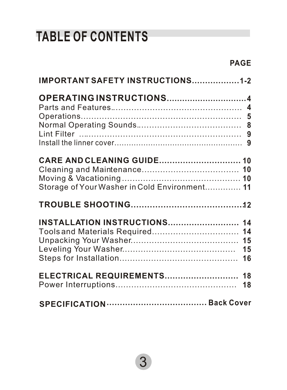haier HWM90DD User Manual | Page 4 / 20
