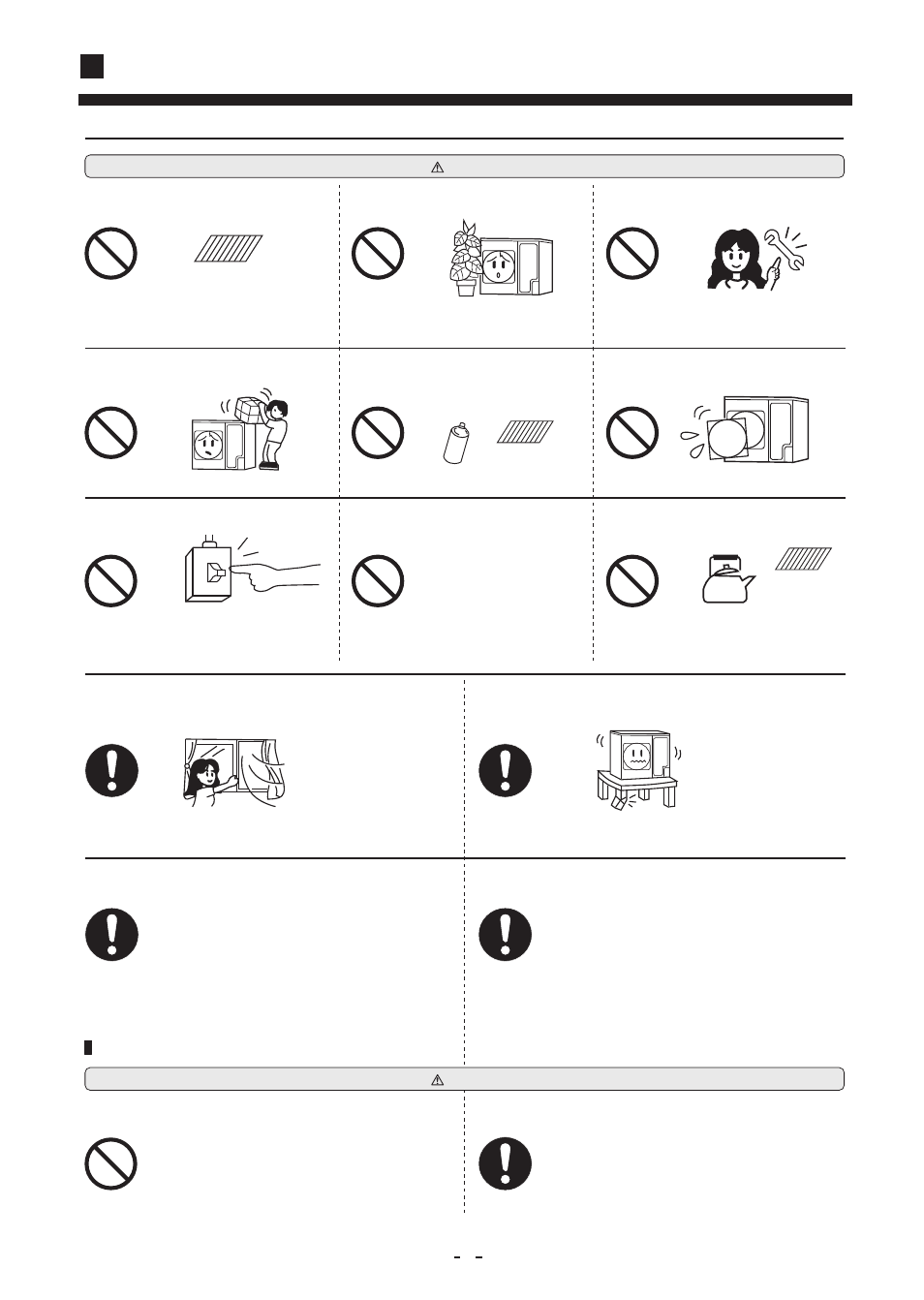 Safety precautions, Cautions for transfer or repair | haier AU142AFBIA User Manual | Page 5 / 24