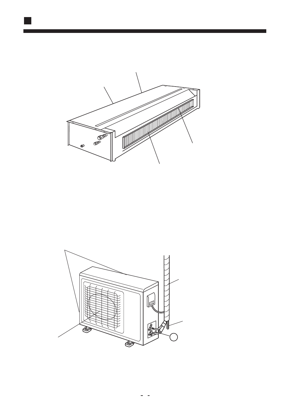 Parts and functions, Indoor unit outdoor unit | haier AU142AFBIA User Manual | Page 7 / 24