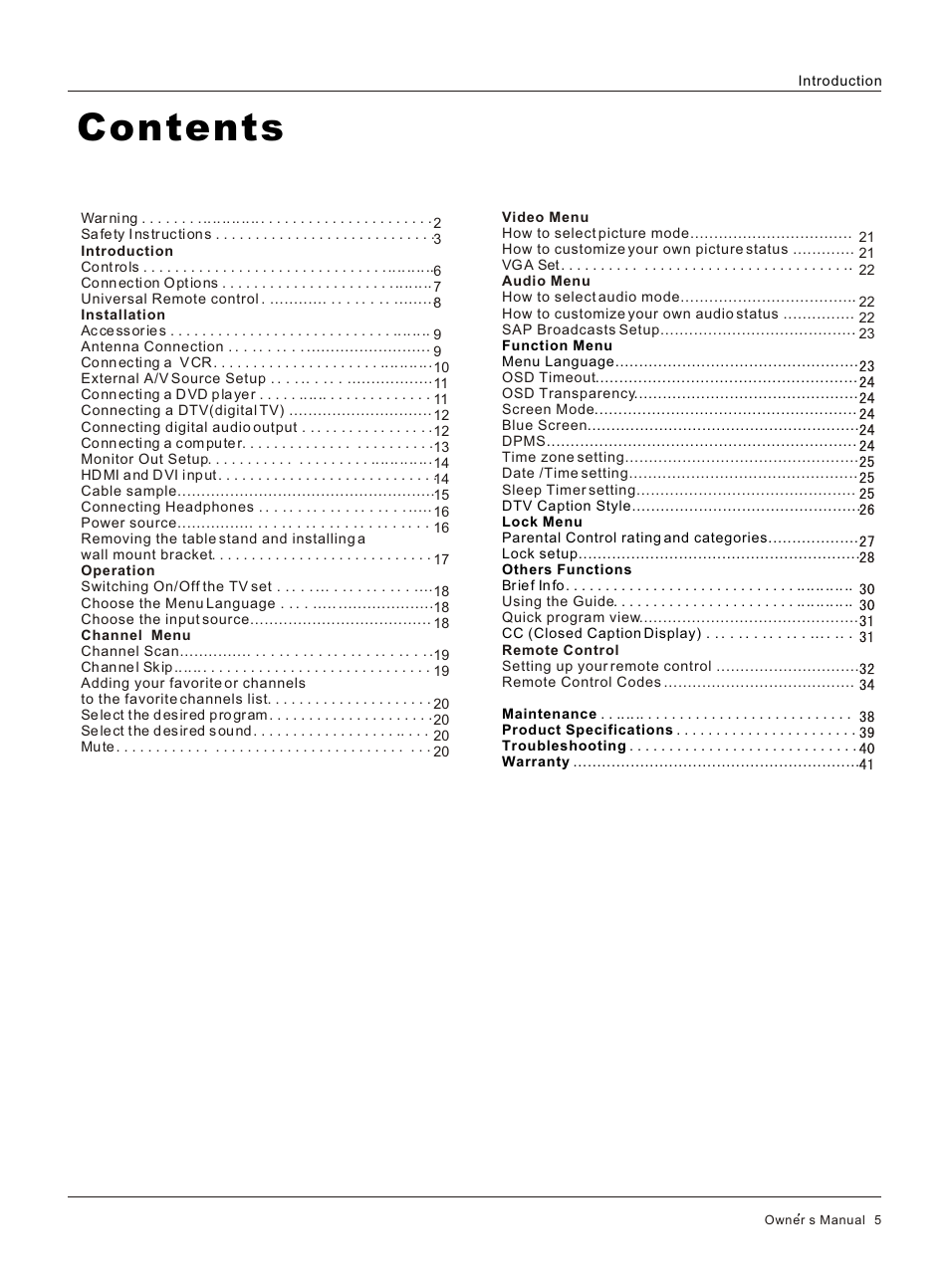 haier HP32R User Manual | Page 5 / 42