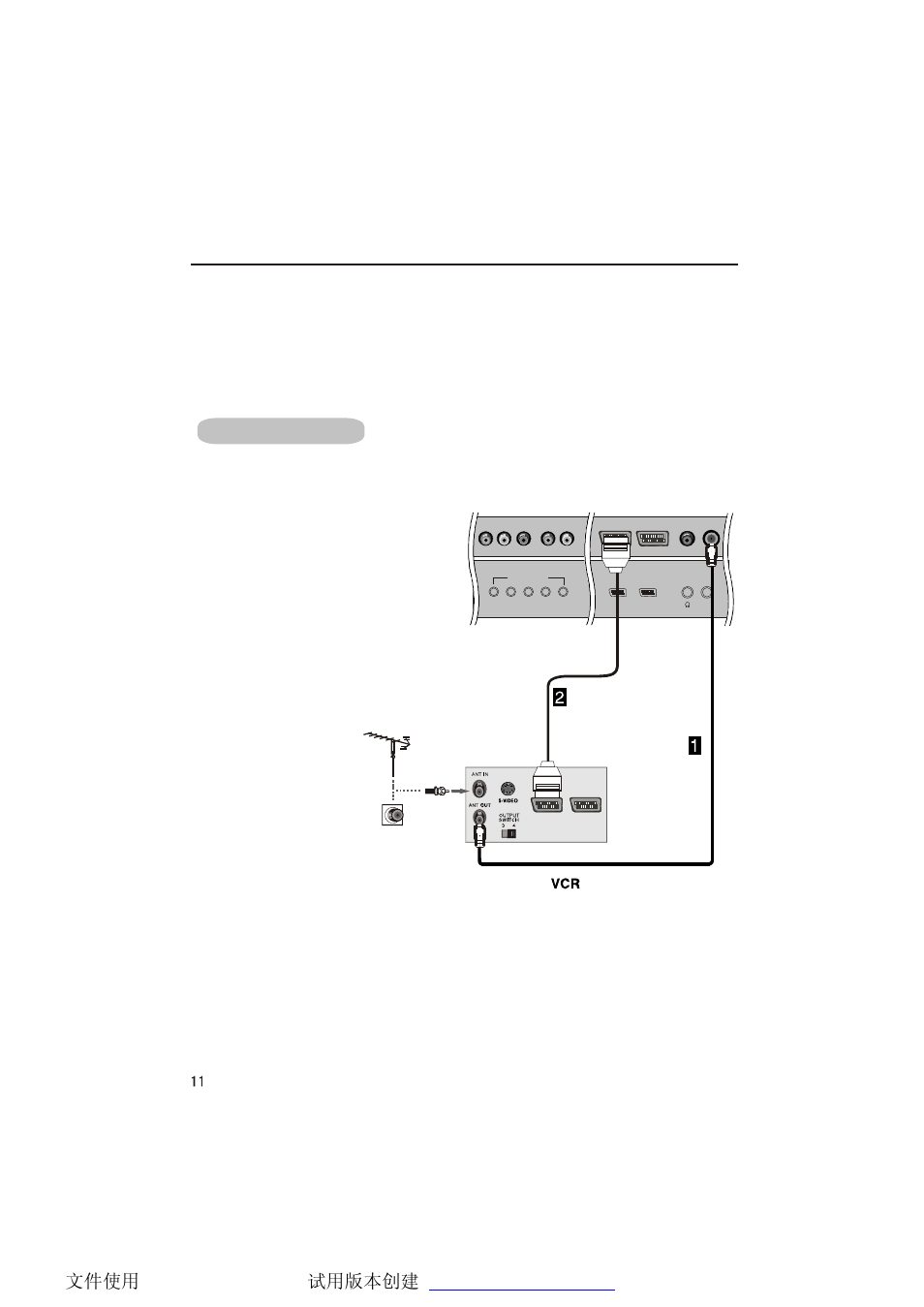 External equipment connection, Choose your connection, Vcr connection | haier LCD TV L32A9A User Manual | Page 12 / 47