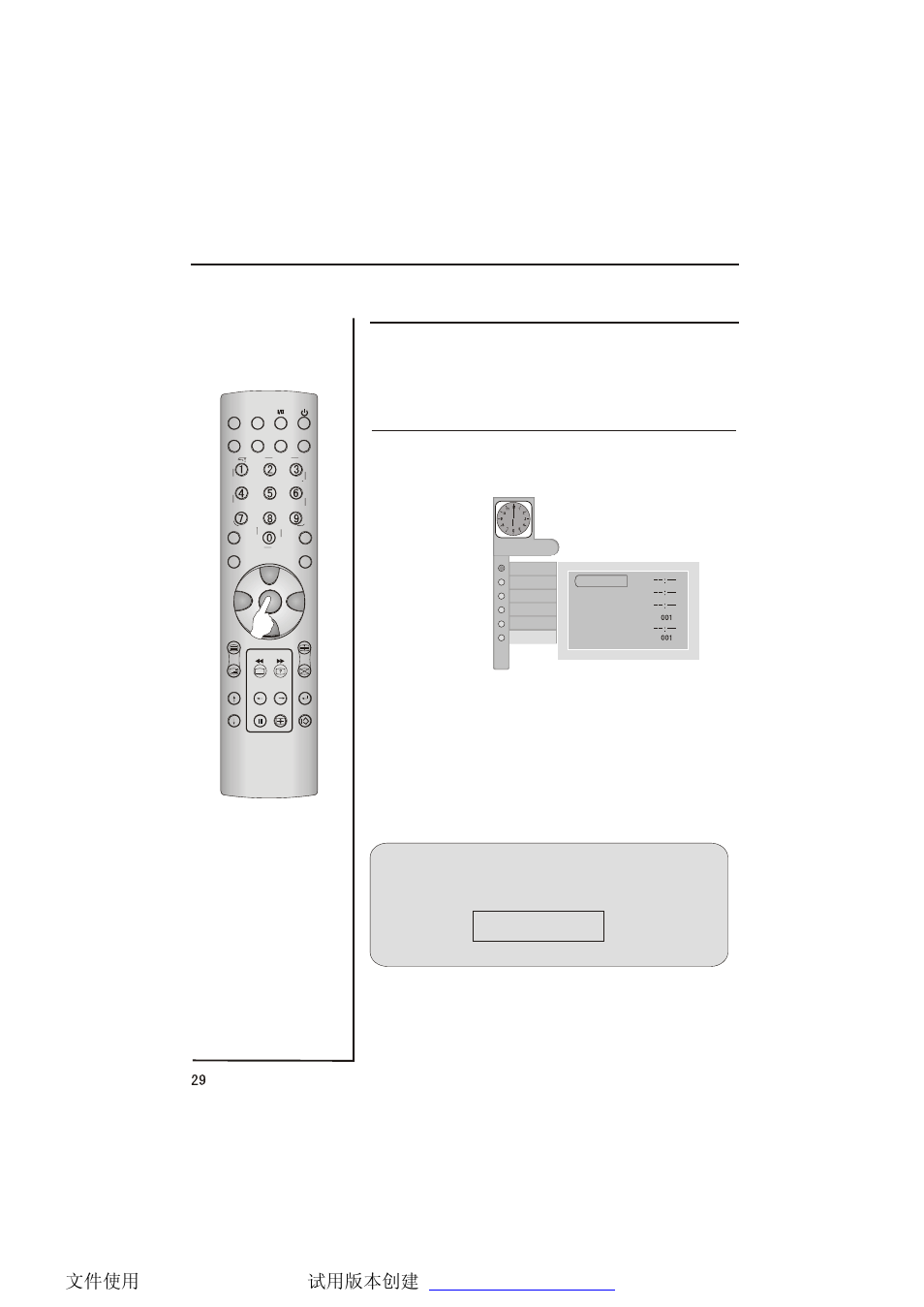 Timer menu, Timer setting, Time off | haier LCD TV L32A9A User Manual | Page 30 / 47