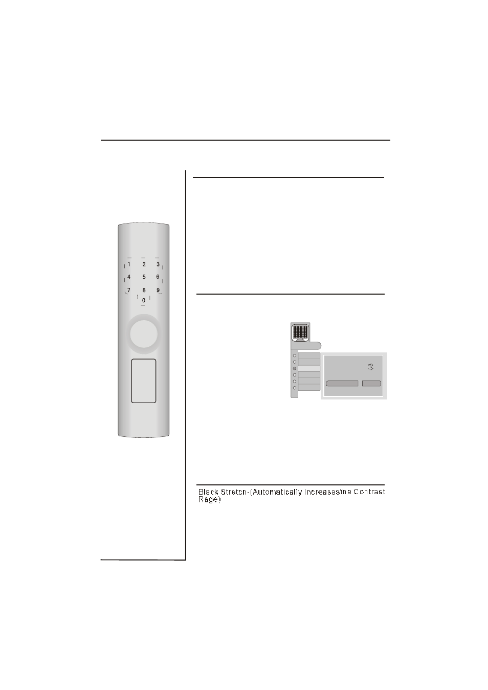 Adjust menu, Rgb/default/auto sync color temperature, Black stretch | Red) and, Blue) colors to suit personal preferences. select | haier LCD TV L32A9A User Manual | Page 36 / 47