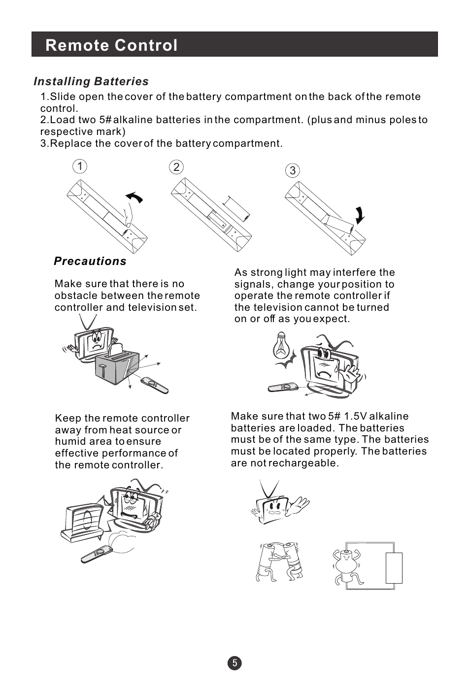 Remote control | haier L15A09A User Manual | Page 8 / 26