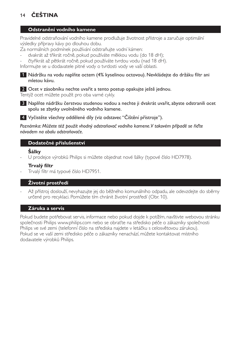 Philips HD7140  RU User Manual | Page 14 / 58