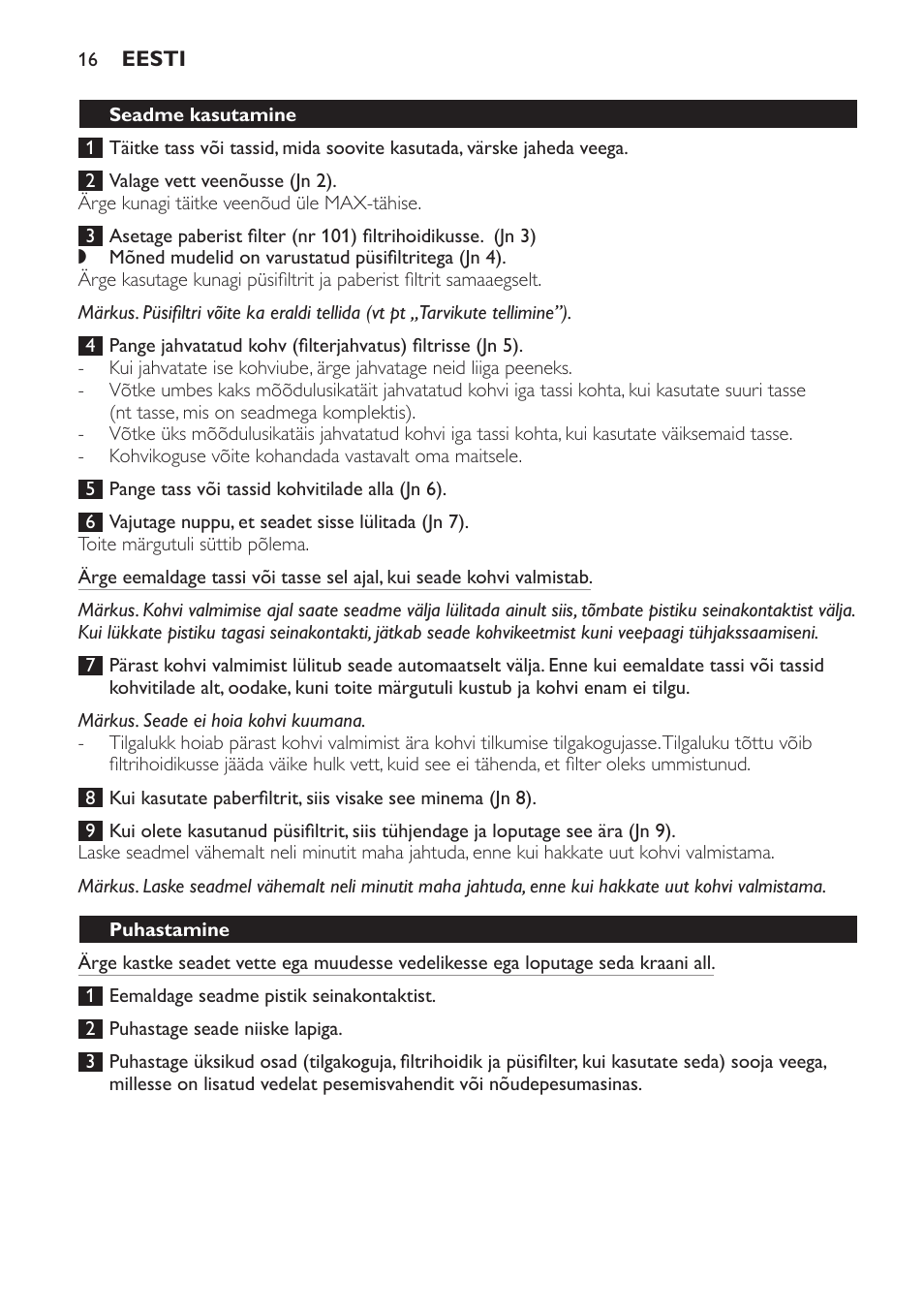 Philips HD7140  RU User Manual | Page 16 / 58