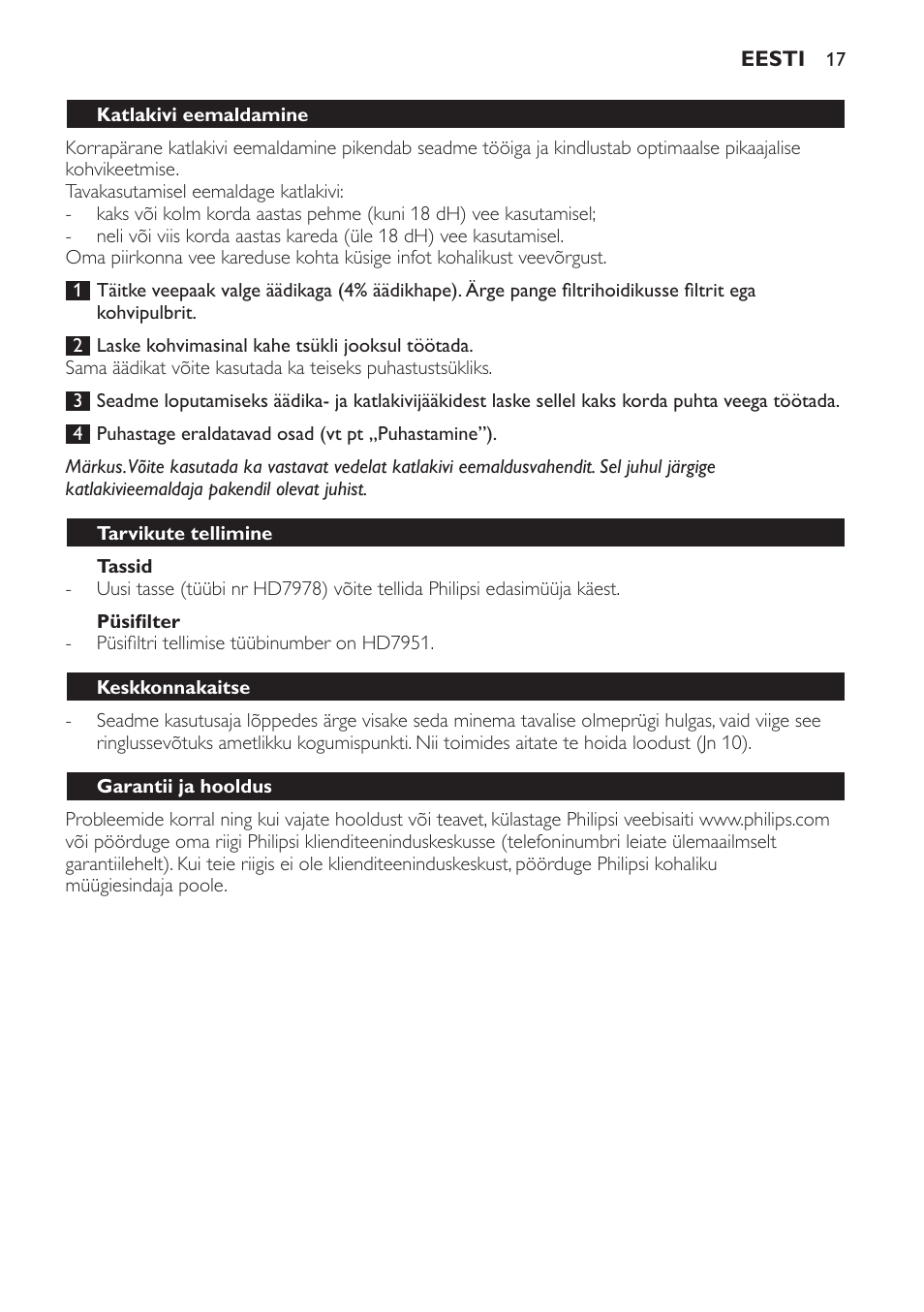 Philips HD7140  RU User Manual | Page 17 / 58