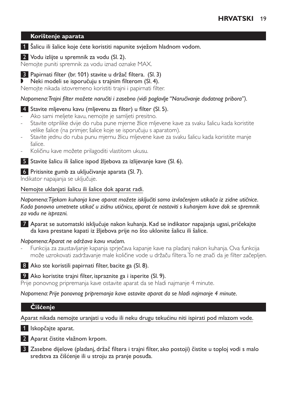 Philips HD7140  RU User Manual | Page 19 / 58