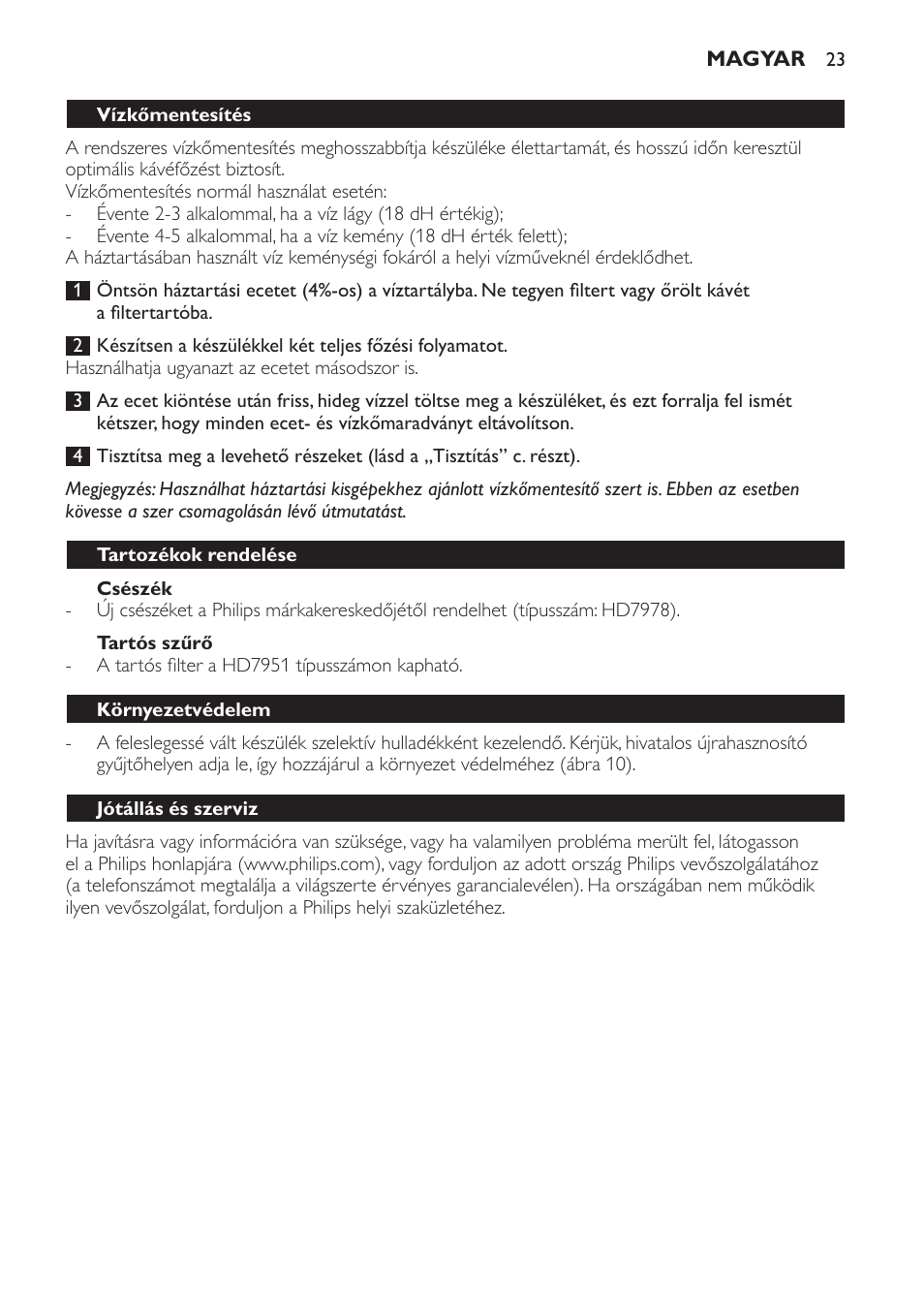 Philips HD7140  RU User Manual | Page 23 / 58