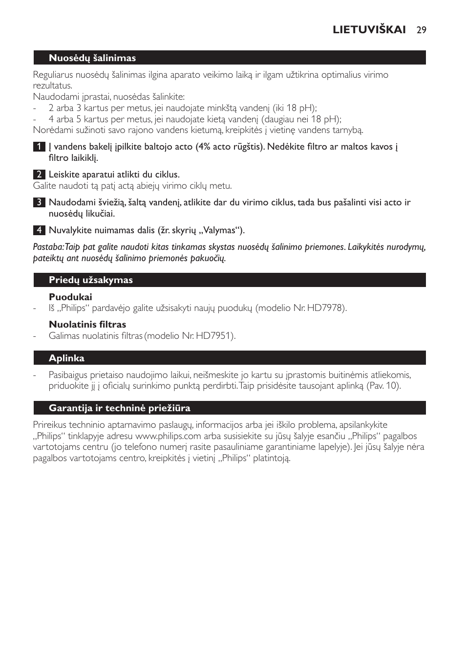 Philips HD7140  RU User Manual | Page 29 / 58