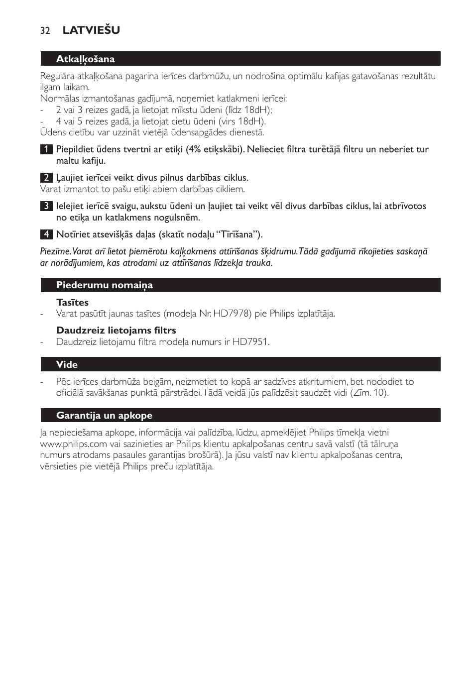 Philips HD7140  RU User Manual | Page 32 / 58