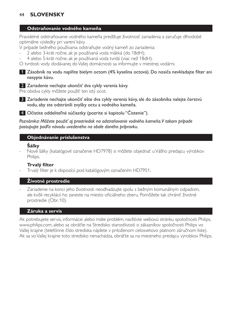 Philips HD7140  RU User Manual | Page 44 / 58