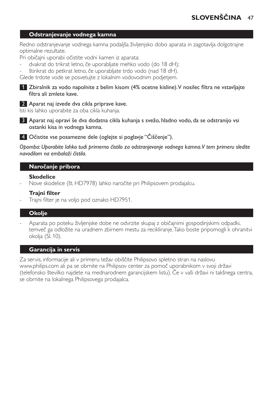 Philips HD7140  RU User Manual | Page 47 / 58