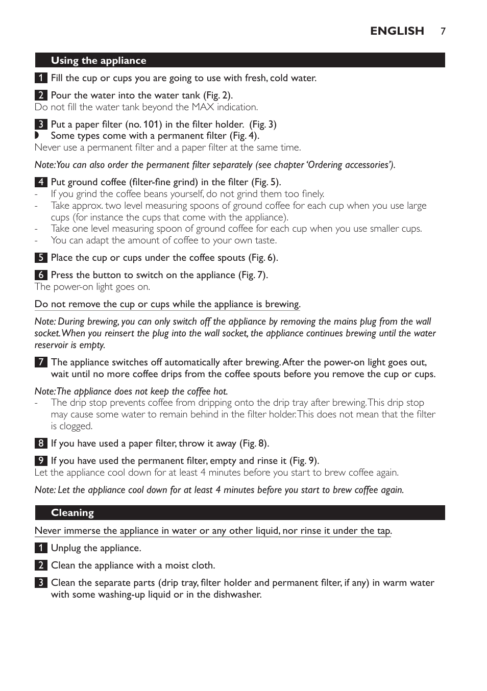 Philips HD7140  RU User Manual | Page 7 / 58