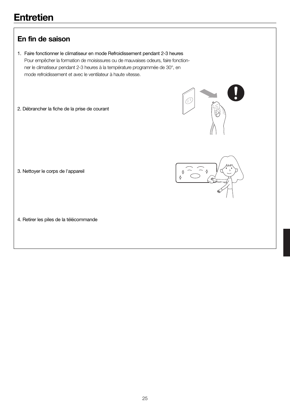 Entretien, En fin de saison | haier 0010552537 User Manual | Page 108 / 109