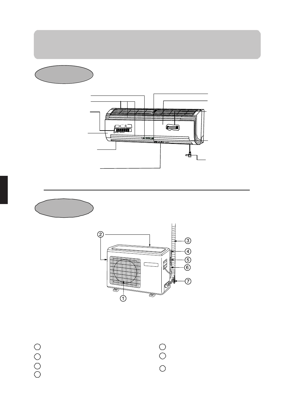 Piezas y funciones, Unidad interior unidad exterior | haier 0010552537 User Manual | Page 35 / 109